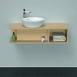 Duravit D-Neo Waschtisch-Unterschrank DE491903030 100 x 48 cm, Eiche Natur, wandhängend, 1 Fach, 1 Konsolenplatte
