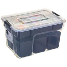 5five simply smart Aufbewahrungsbox 18 x 30,5 x 21,5 cm 8-tlg. transparent