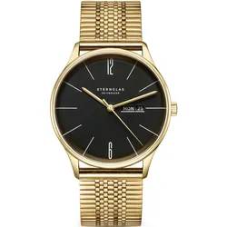 STERNGLAS - BERLIN - pianoschwarz - gold - SuperSlim gold/ 38MM