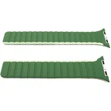 system-s Armband 42 44 45 49 mm aus Silikon flexibel magnetisch Kompatibel mit Apple Watch Smartwatch Grün Lime