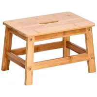 Zeller Schemel Bambus 25 x 25 x 38,5 cm Braun