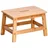 Zeller Schemel Bambus 25 x 25 x 38,5 cm Braun