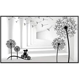 Papermoon Infrarotheizung Muster Pusteblumen, sehr angenehme Strahlungswärme bunt