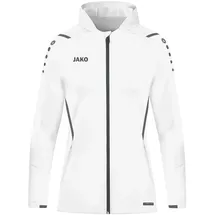 Jako Challenge Trainingsjacke mit Kapuze Damen weiß/anthra light 44
