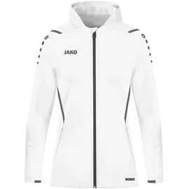 Jako Challenge Trainingsjacke mit Kapuze Damen weiß/anthra light 44
