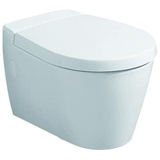 Geberit WC-Sitz VISIT mit Deckel, Scharniere verchromt weiß