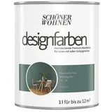 SCHÖNER WOHNEN-Farbe Wandfarbe Designfarbe  (Besinnliches Waldgrün, 1 l, Matt, Konservierungsmittelfrei)