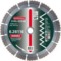 Metabo Diamant-Trennscheibe professional UP / Universal - 628111000