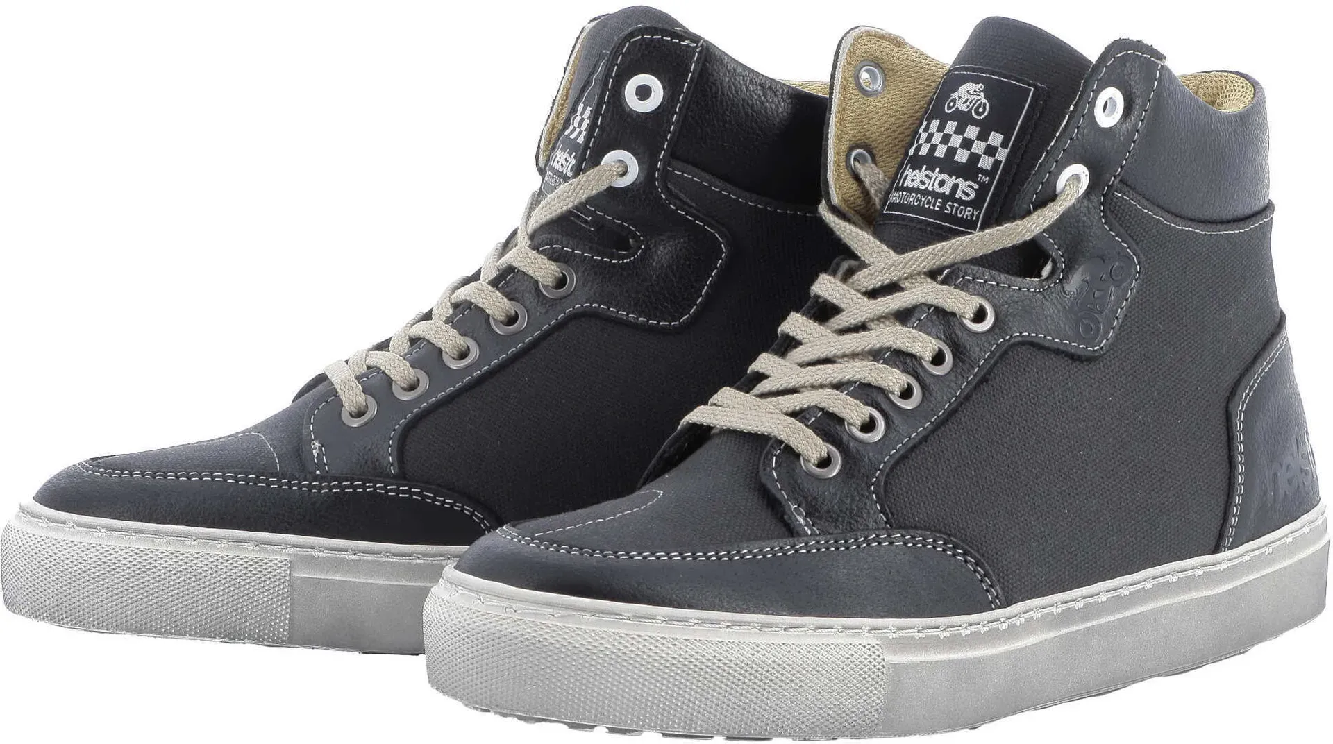 Helstons Kobe Motorradschuhe, schwarz-grau, Größe 43 für Männer