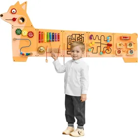Vevor Aktivitätswand Welpenmotiv, 12 Spiele, sensorisches Montessori-Wandspielzeug für Kinder von 3–12 Jahren, ideal für Spielzimmer, Kinderzimmer, Klassenzimmer