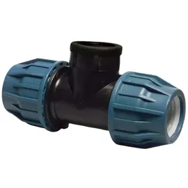 Jason 25 x 3/4 PE PP Fitting Klemm Verbinder Verschraubung Rohr T-Stück Mit IG D..."