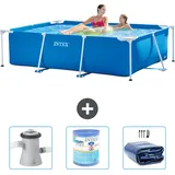 Rechteckiger Frame Pool - 220x150x60 Cm - 4-teilig  S21246