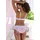LASCANA Tanga 36/38 rosa/weiß