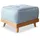 miuform Fußhocker Dazzling Daisy 56 x 42 cm Blau