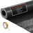 Vevor Garagenbodenmatte, 1200x2100 mm Antirutschmatte, Meterware, 2,2 mm dicke PVC-Noppenmatte, Bodenschutzmatte mit doppelseitigem Klebeband, für Lager, Fitnessstudios, Anhänger, Schwarz