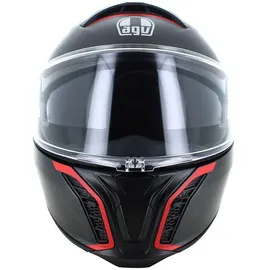 AGV Tourmodular Multi Frequency Mplk E2206 Modularhelm - Matt Gunmetal / Red - XS
