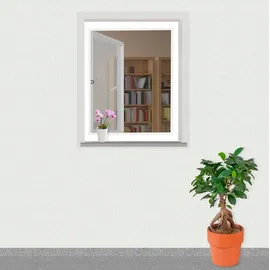 WINDHAGER Insektenschutz Basic Rahmen Fenster 120 x 140 cm Weiß