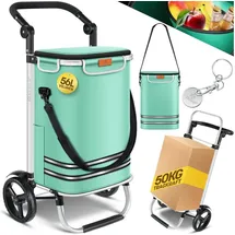Kesser Einkaufstrolley grün 56L