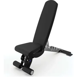 Atletica B6-Decline Hantelbank | Studio Qualität | 43 kg schwer | Negativ verstellbar | Beinablage | Material Mesh