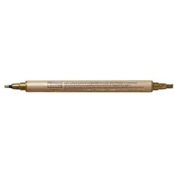 RAYHER 7869306 Kalligraphie-Stift Metallic, gold, 2+3,5 mm, SB-Btl. 1 Stück