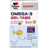 Doppelherz System Omega-3 Family Gel-Tabs 60 St. Erdbeere