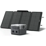 ECOFLOW EF ECOFLOW Tragbare Powerstation RIVER 2 MAX mit 160W faltbare solar panel