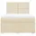 vidaXL Boxspringbett 140 x 200 cm Creme