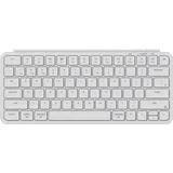 Keychron B1 Pro Ultraflache kabellose Tastatur mit ZMK-Anpassung, QWERTY US ANSI, 3-Modus Bluetooth/2,4 GHz/Kabel 425 g leicht mit 1.200 Stunden Akkulaufzeit für Mac/Windows - Weiß