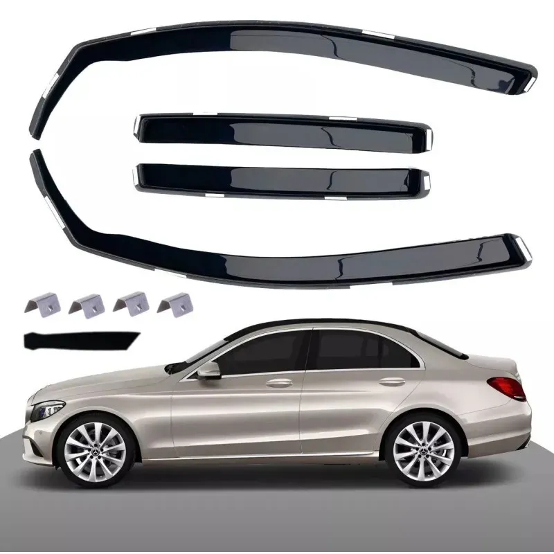 Set mit 4 Windabweisern für Mercedes C‐Klasse W205 (2015–2020)