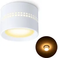 SSC-LUXon ALAPI Deckenspot weiß rund inkl. GX53 Leuchtmittel warmweiß