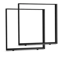 Blumfeldt Tischbein UrbanFodge, U-Form Tisch beine Stahl Möbel Esszimmer