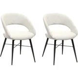 omg design »Marley« (Set) 2 Stk.mit modernem Cut-Out, Bouclé Bezug
