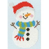 Bothy Threads The Home Of Happy Stitching Kreuzstich Stickpackung, Fröhlich – Schneemann