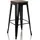HJH Office Vantaggio High WS Barhocker 44 x 77 x 44 cm Schwarz