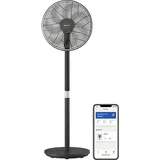 Philips CX3550/01 Air+ App, Automatische Rotation 2-in-1 Standventilator und Tischventilator Schwarz/Silber (48 Watt)