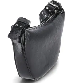 Seidenfelt Manufaktur Liinaja Schultertasche Polyurethan Glossy Black