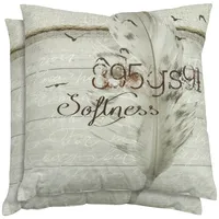 GO-DE Dekokissen 48 x 48 x 12 cm grau/braun 2 St.