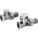 Mexen Uni-Term gerade Heizkörperventile Chrom