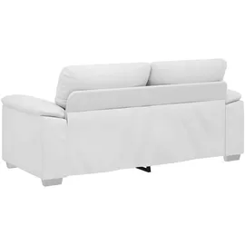 vidaXL 2-Sitzer-Sofa Weiß 140 cm Kunstleder