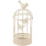 Kerzenständer Dekorative Vogelkäfig Hochzeit Deko Kerzenhalter Outdoor Innen Hängen Vogelkäfig Laterne Pagodenstil Eco Kerzenhalter Inhaber Landhausstil Shabby Chic Deko Stumpenkerzenhalter(Weiß)