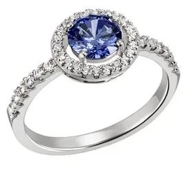 FIRETTI Fingerring Schmuck Geschenk Silber 925 Silberring blau glitzernd, mit Zirkonia (synth) blau|silberfarben 54