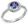 FIRETTI Fingerring Schmuck Geschenk Silber 925 Silberring blau glitzernd, mit Zirkonia (synth) blau|silberfarben 54