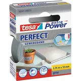 Tesa extra Power Perfect Gewebeband grau 19mm/2.75m, 1 Stück (56341-00033)