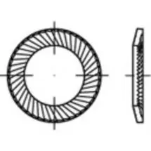 alstertaler schrauben & präzisionsteile Sicherungsscheiben 12 mm 18 mm Edelstahl A2 500 Stück