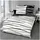 Traumschlaf Bibermotion Gestreift Schwarz 240 x 220 cm + 2 x 80 x 80 cm
