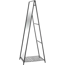 [en.casa] Standspiegel Ruffano 148,5 x 40 cm Schwarz