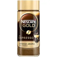 Nescafé Nescafe Kaffee Gold Espresso, löslicher Kaffee, im Glas, 100g)