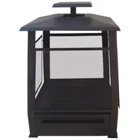 Esschert Design Terrassenofen Pagode mit Gitter; FF122 - Schwarz