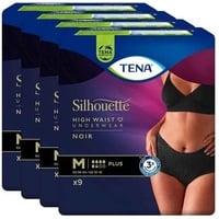 TENA SILHOUETTE Plus M noir Inkontinenz Pants 4X9 St