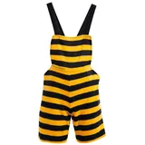 Fritz Fries & Söhne GmbH Damen Kostüm Biene Hummel Fleece Latzhose mit Stachel (L)